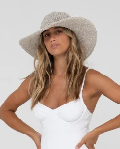 Romance Wide Brim Straw Beach Hat | Rusty Fashion