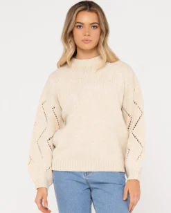 Rossie Relaxed Fit Crew Neck Knit | Rusty New