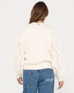 Rossie Relaxed Fit Crew Neck Knit | Rusty Hot