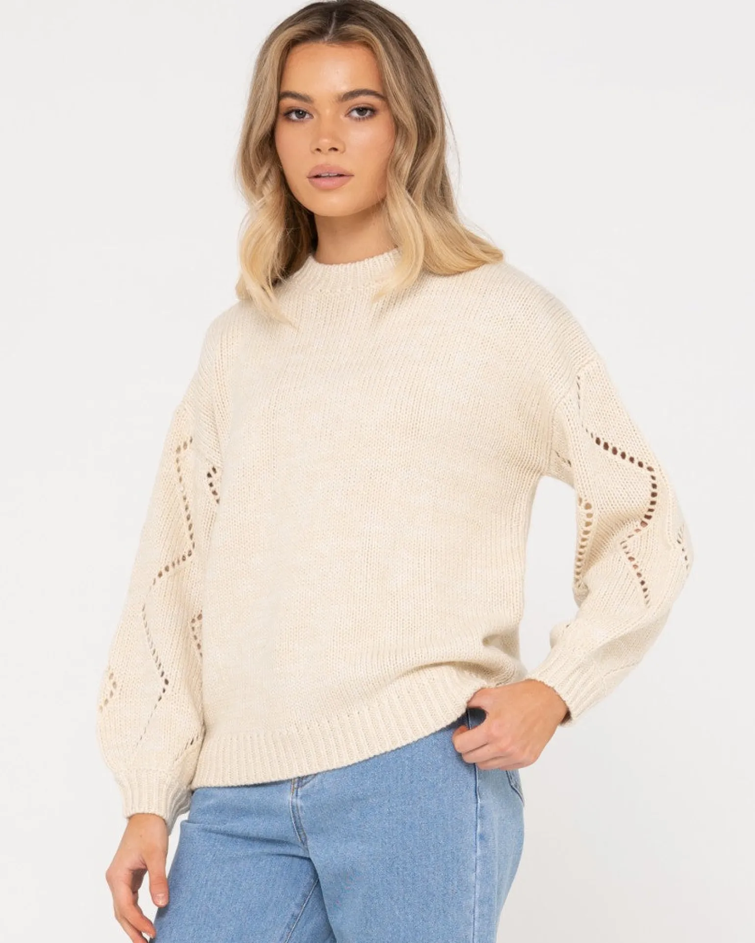 Rossie Relaxed Fit Crew Neck Knit | Rusty New