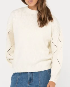 Rossie Relaxed Fit Crew Neck Knit | Rusty Hot