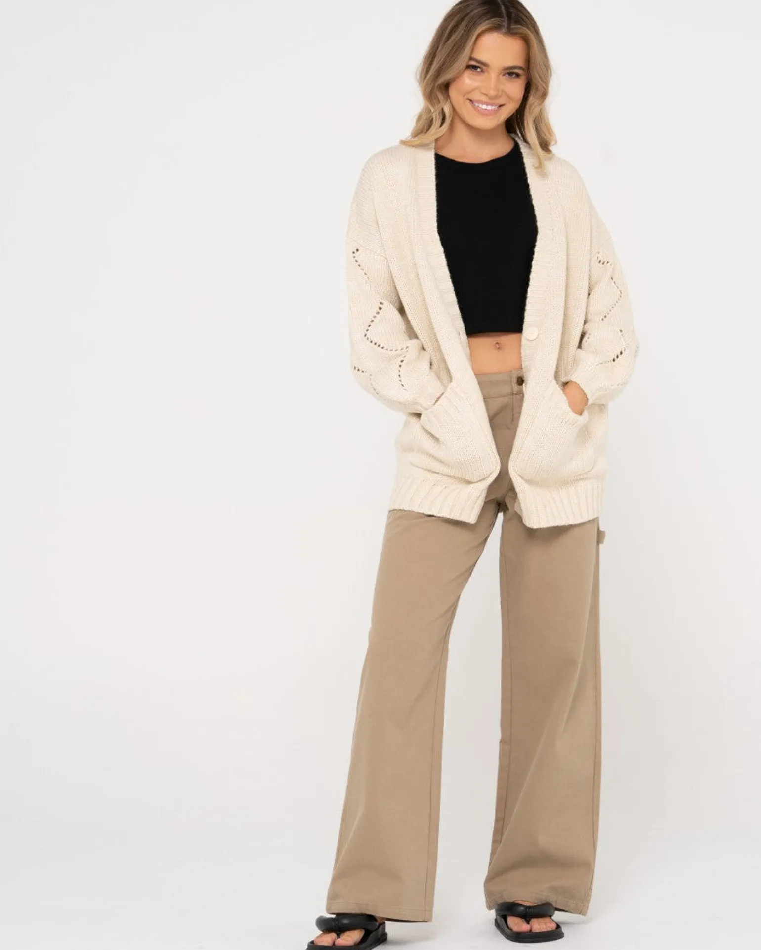 Rossie Relaxed Fit Knit Cardigan | Rusty Cheap