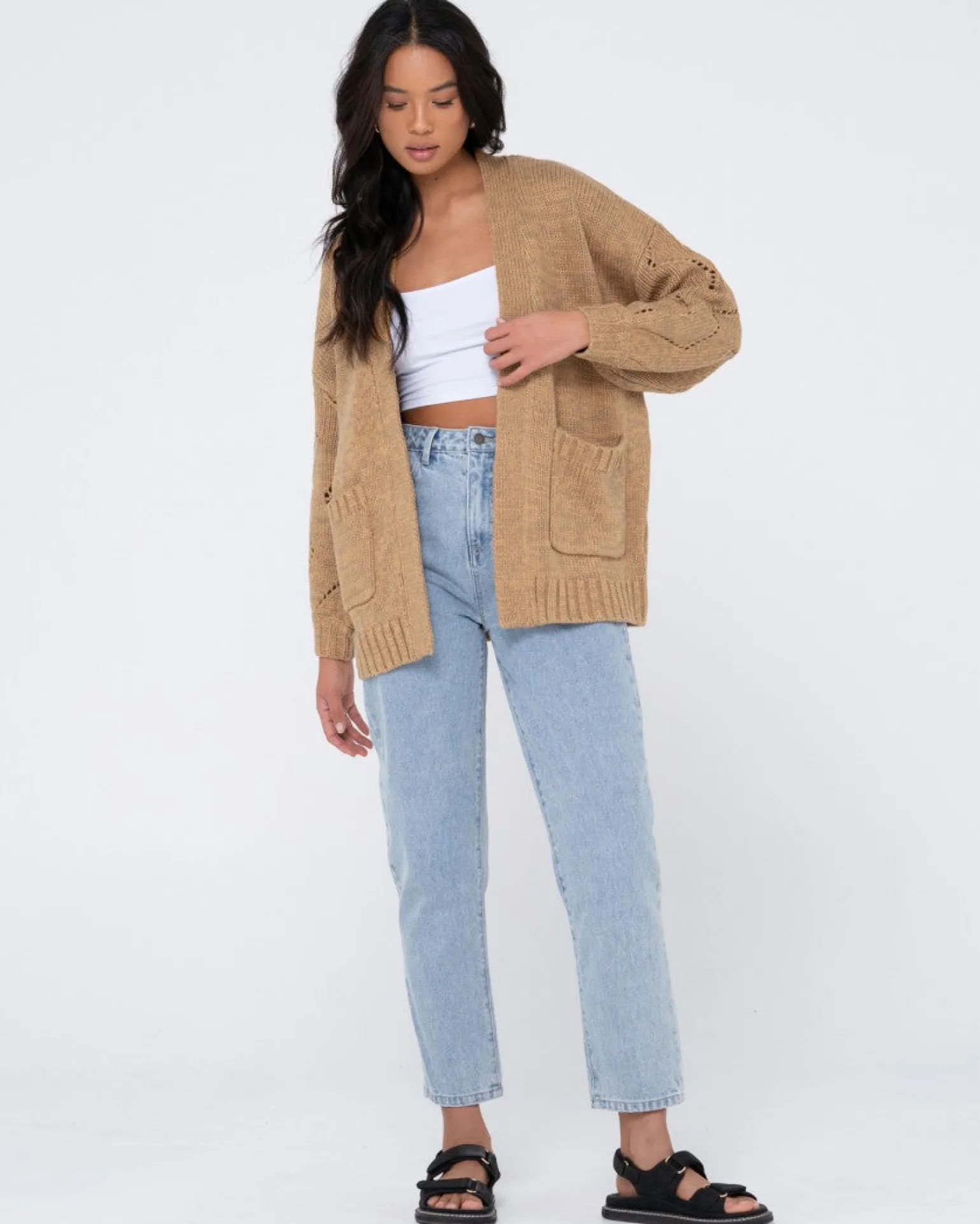 Rossie Relaxed Fit Knit Cardigan | Rusty Shop