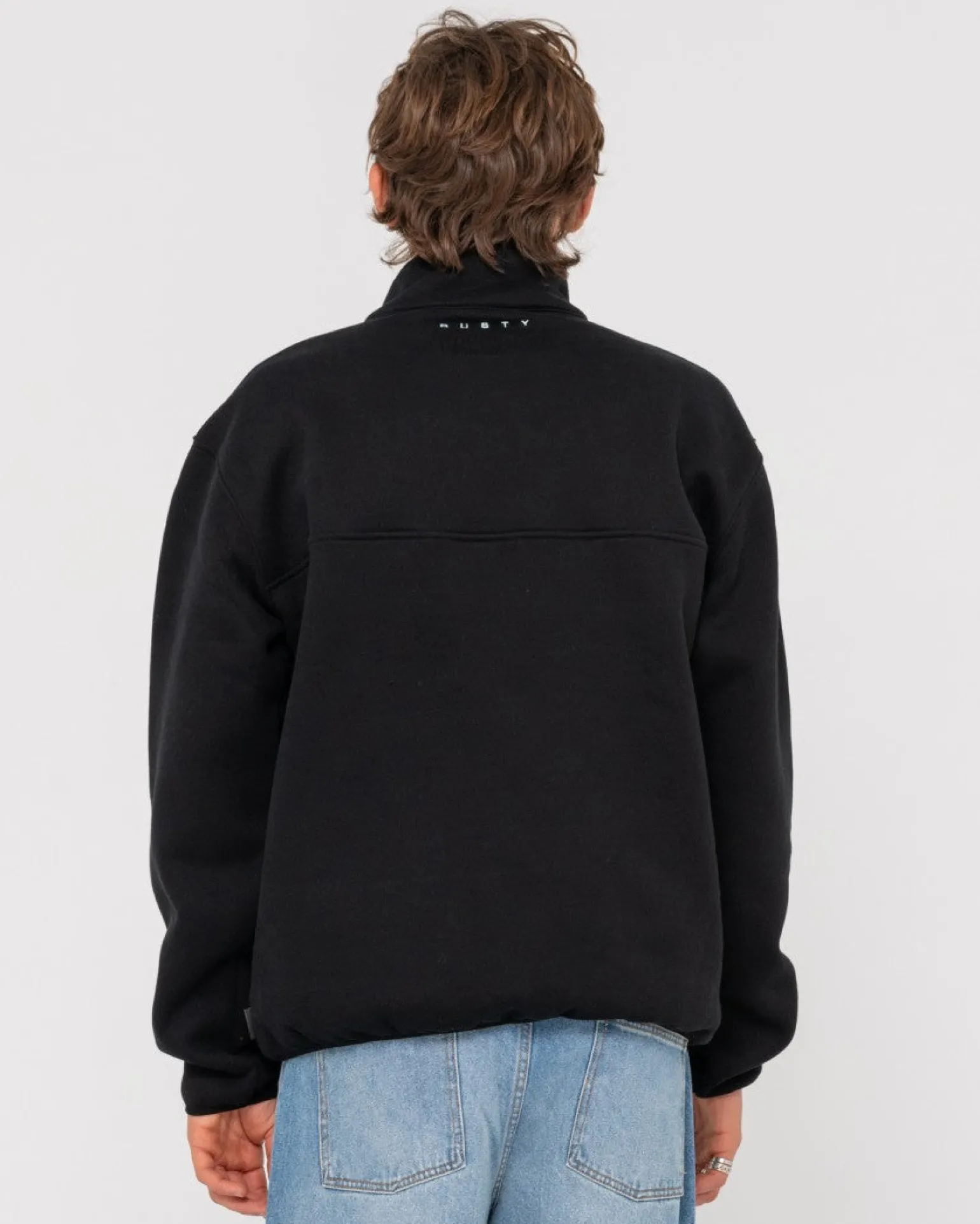 Rs Relaxed 1/4 Zip Super Fleece | Rusty Fashion