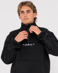 Rs Relaxed 1/4 Zip Super Fleece | Rusty Fashion