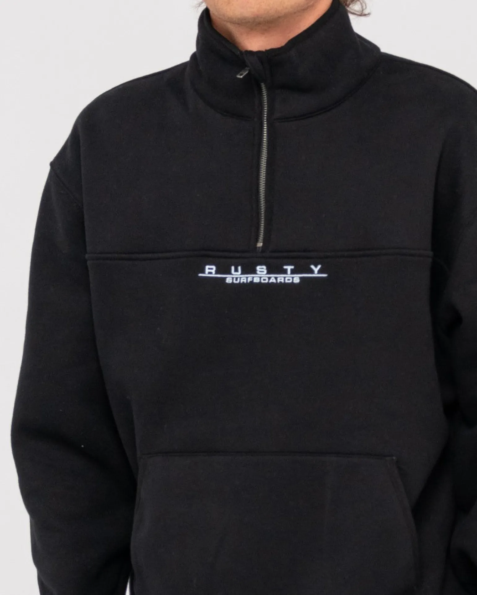 Rs Relaxed 1/4 Zip Super Fleece | Rusty Fashion