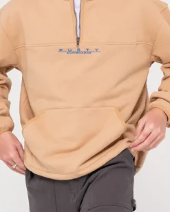 Rs Relaxed 1/4 Zip Super Fleece | Rusty Hot