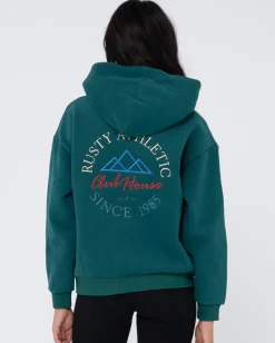 Athletic Relaxed Hooded Fleece | Rusty Flash Sale