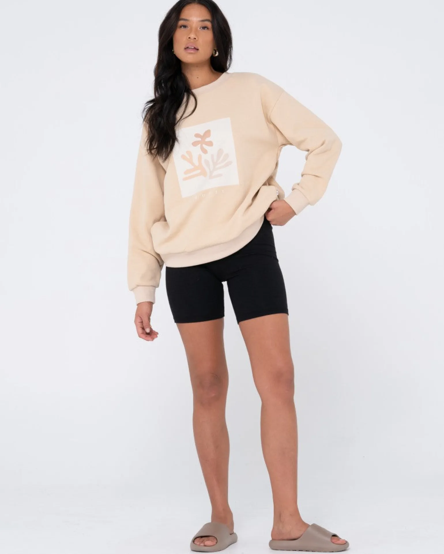Atoll Oversize Crew Fleece | Rusty Fashion
