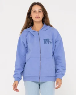 Code Oversize Zip Hooded Fleece | Rusty Sale