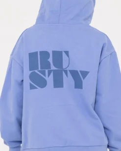 Code Oversize Zip Hooded Fleece | Rusty Sale