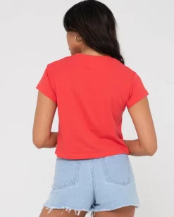 Essentials Classic Crop Tee | Rusty Fashion