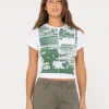 Greetings Skimmer Graphic Baby Tee | Rusty Sale
