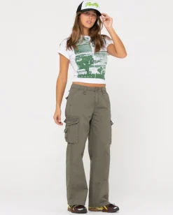 Greetings Skimmer Graphic Baby Tee | Rusty Sale