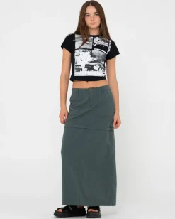 Greetings Skimmer Graphic Baby Tee | Rusty New
