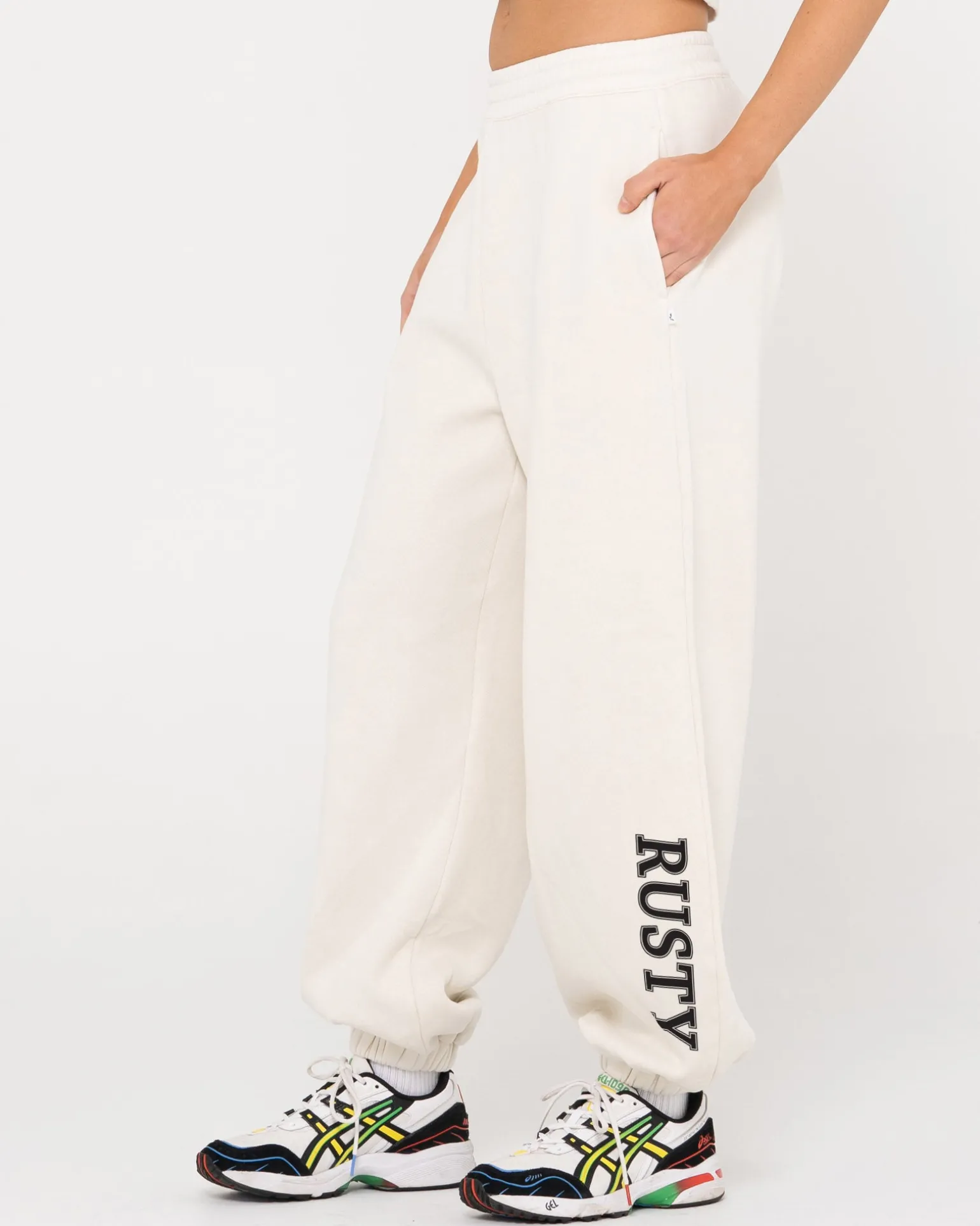 High Waisted Oversize Trackpant | Rusty Sale