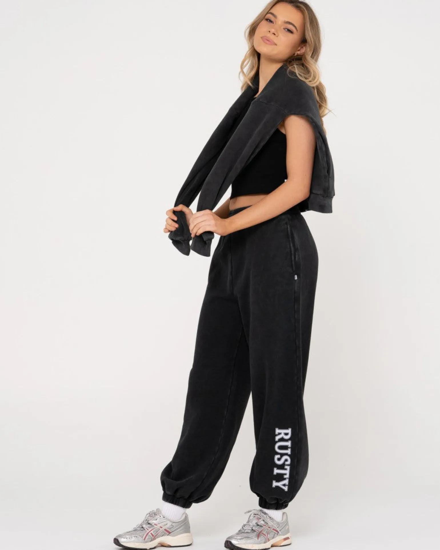 High Waisted Oversize Trackpant | Rusty Shop