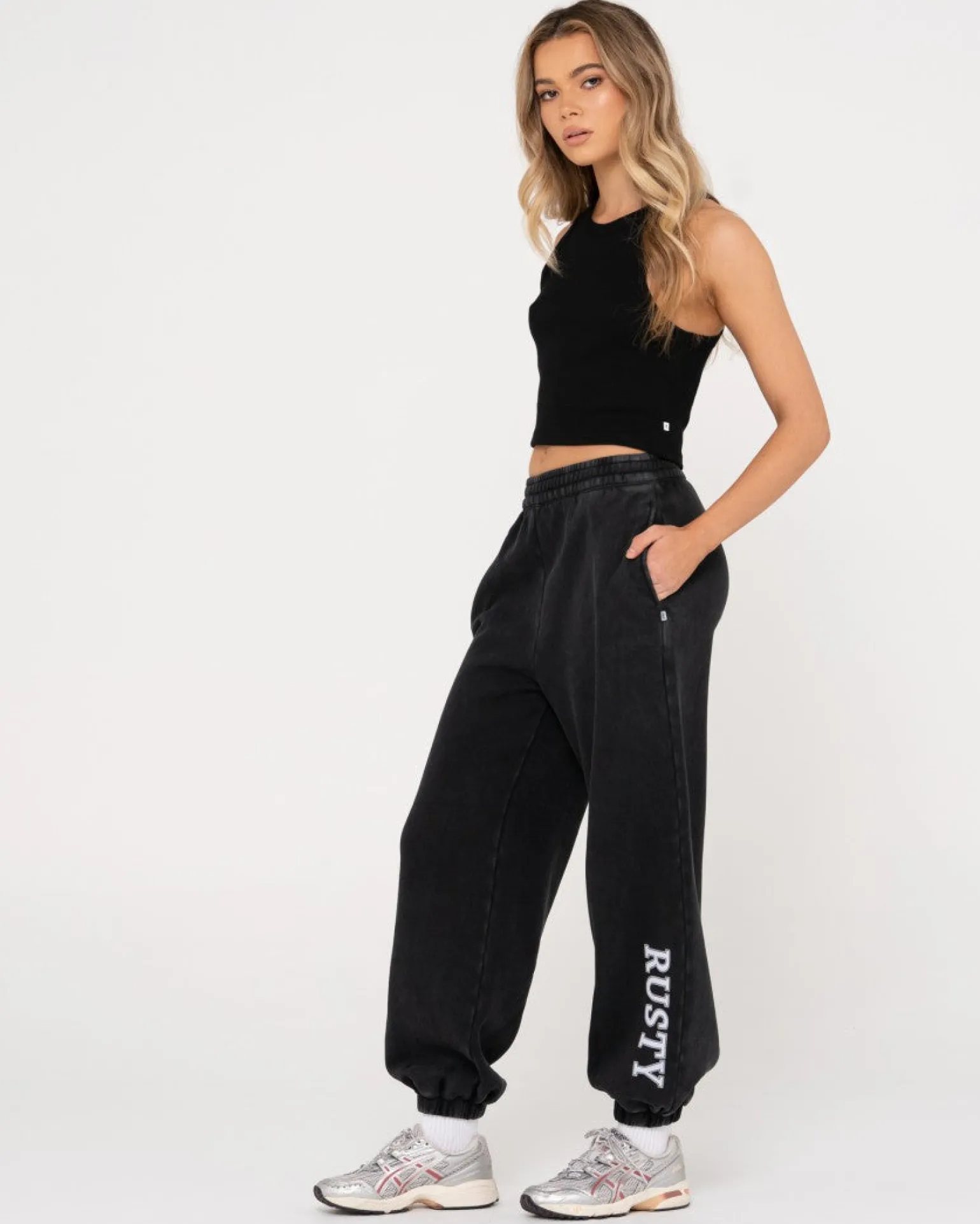 High Waisted Oversize Trackpant | Rusty Best