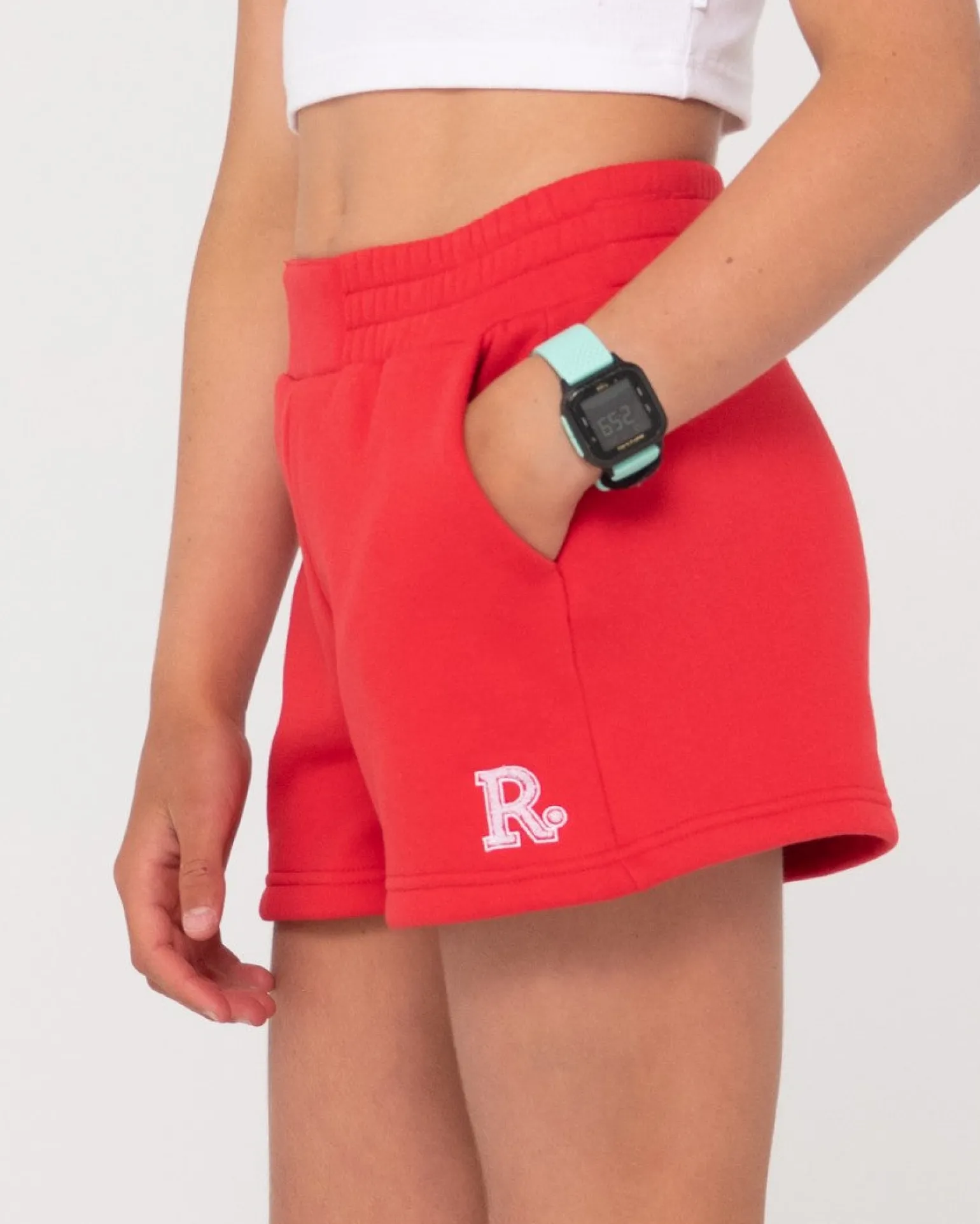 Line Fleece Short Girls | Rusty Cheap