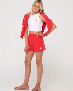 Line Fleece Short Girls | Rusty Cheap
