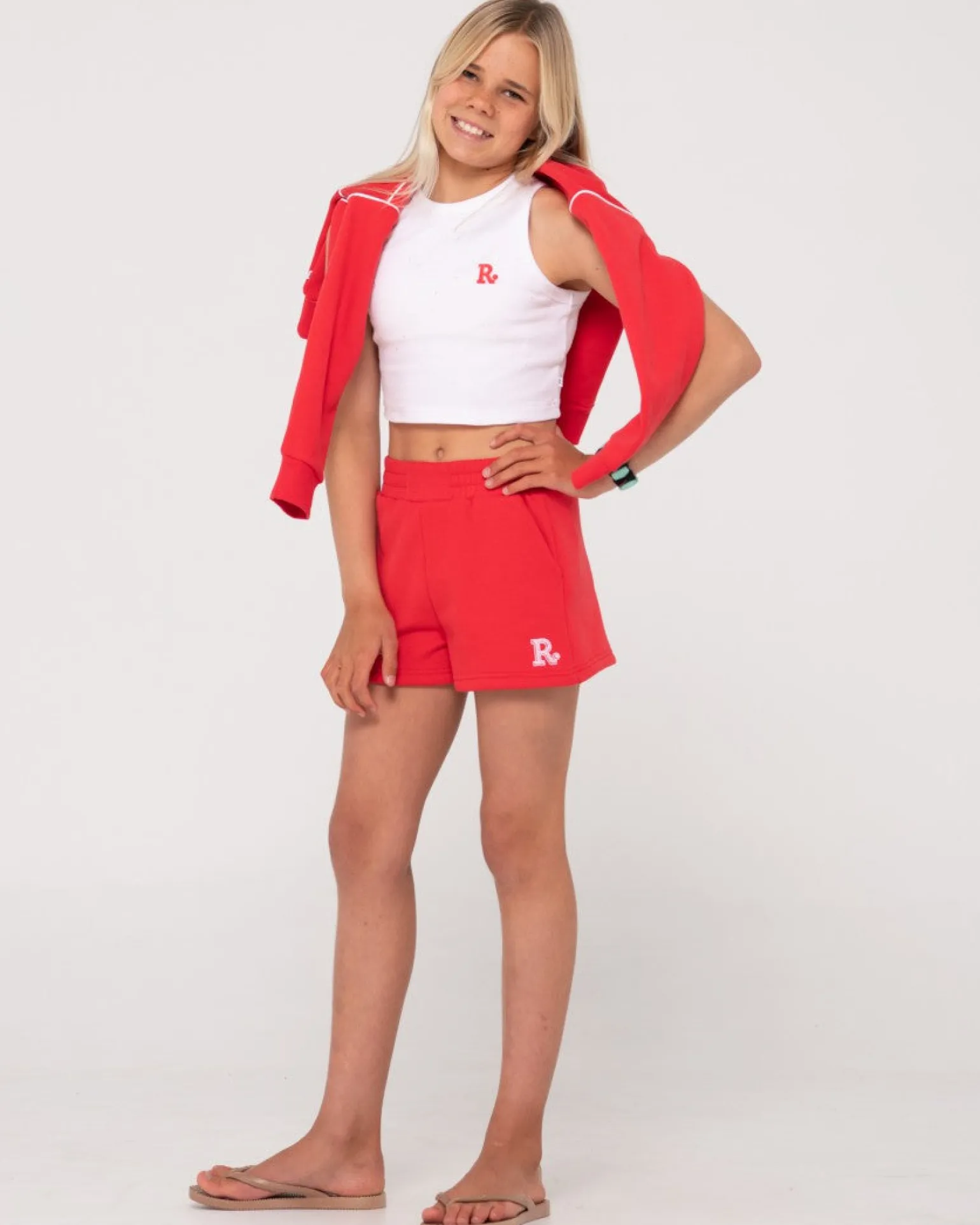 Line Fleece Short Girls | Rusty Cheap