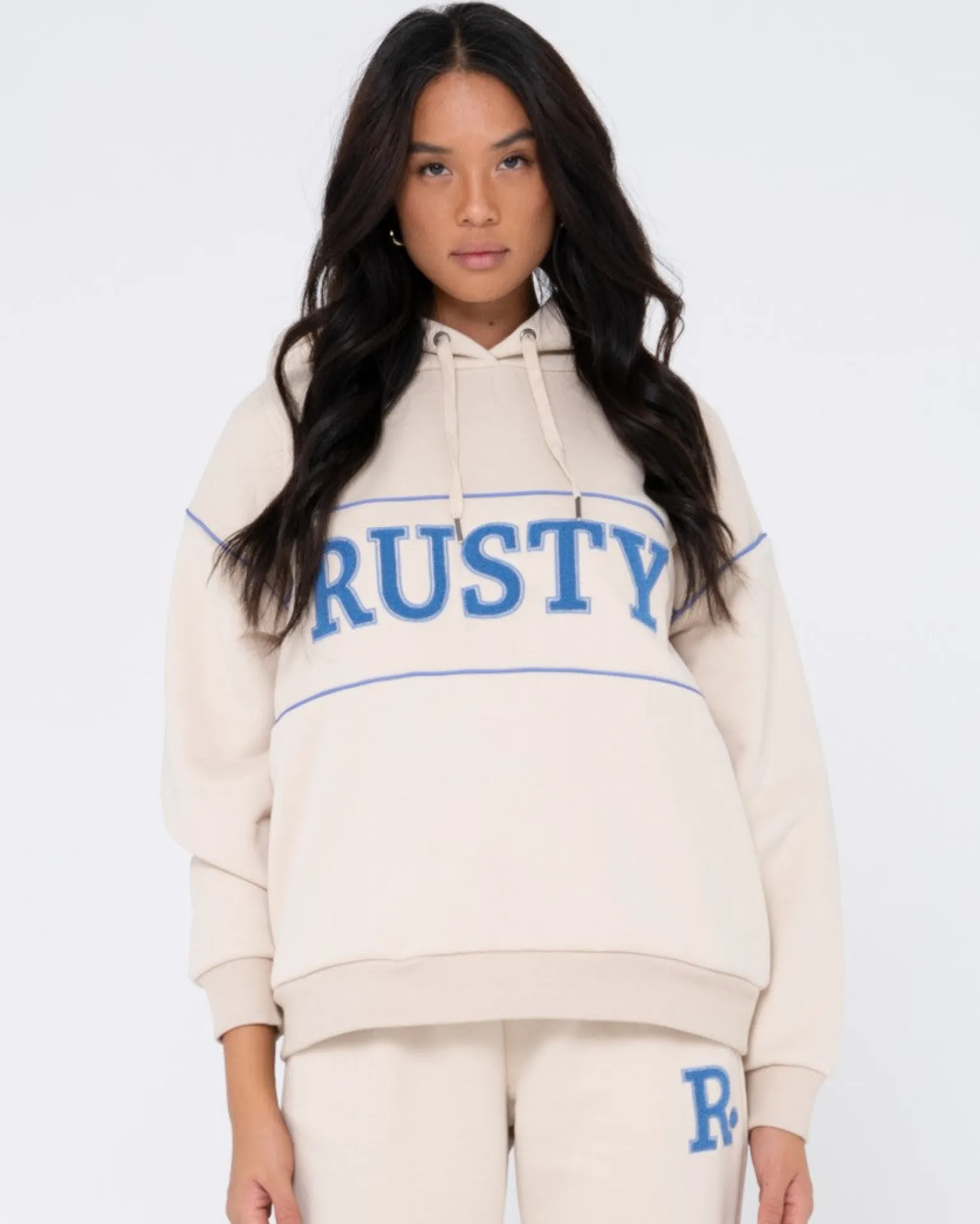 Line Oversize Hooded Fleece | Rusty Outlet