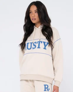 Line Oversize Hooded Fleece | Rusty Outlet