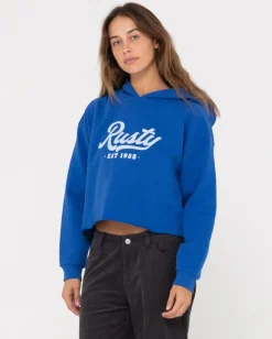 Old School Graphic Cropped Fleece | Rusty New