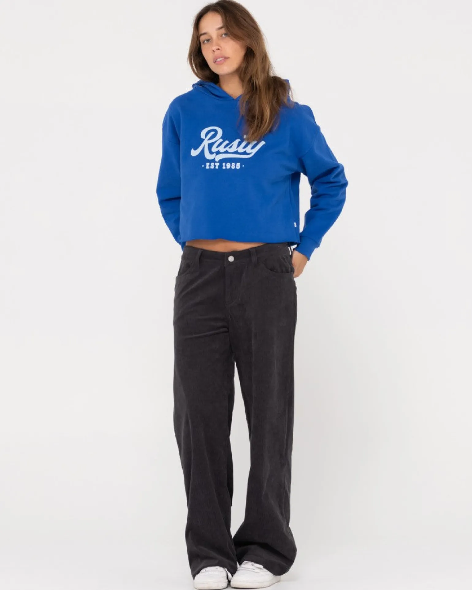 Old School Graphic Cropped Fleece | Rusty New