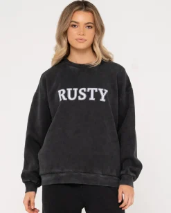 Oversize Crew Fleece | Rusty Cheap