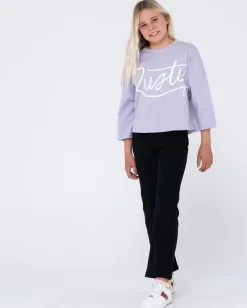 Script Long Sleeve Tee Girls | Rusty Cheap
