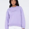 Script Oversize Crew Neck Fleece | Rusty Sale
