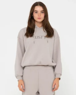 Signature Oversize Hooded Fleece | Rusty Flash Sale