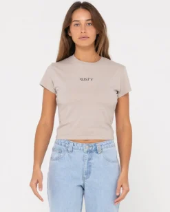 Signature Skimmer Baby Tee | Rusty Clearance