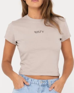 Signature Skimmer Baby Tee | Rusty Clearance