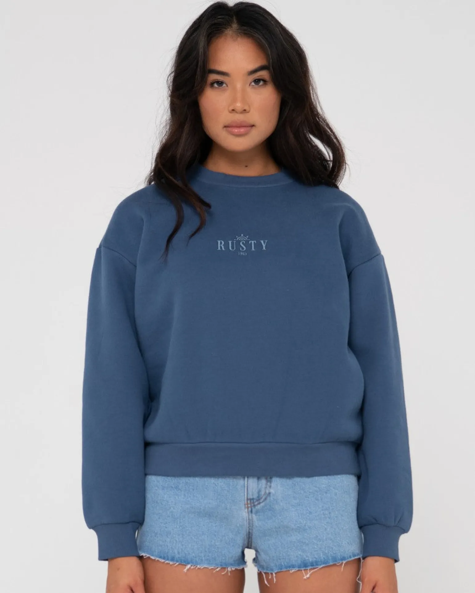 Sunrise Relaxed Crew Fleece | Rusty New