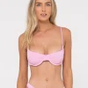 Sandalwood Textured Balconette Bikini Top | Rusty Hot