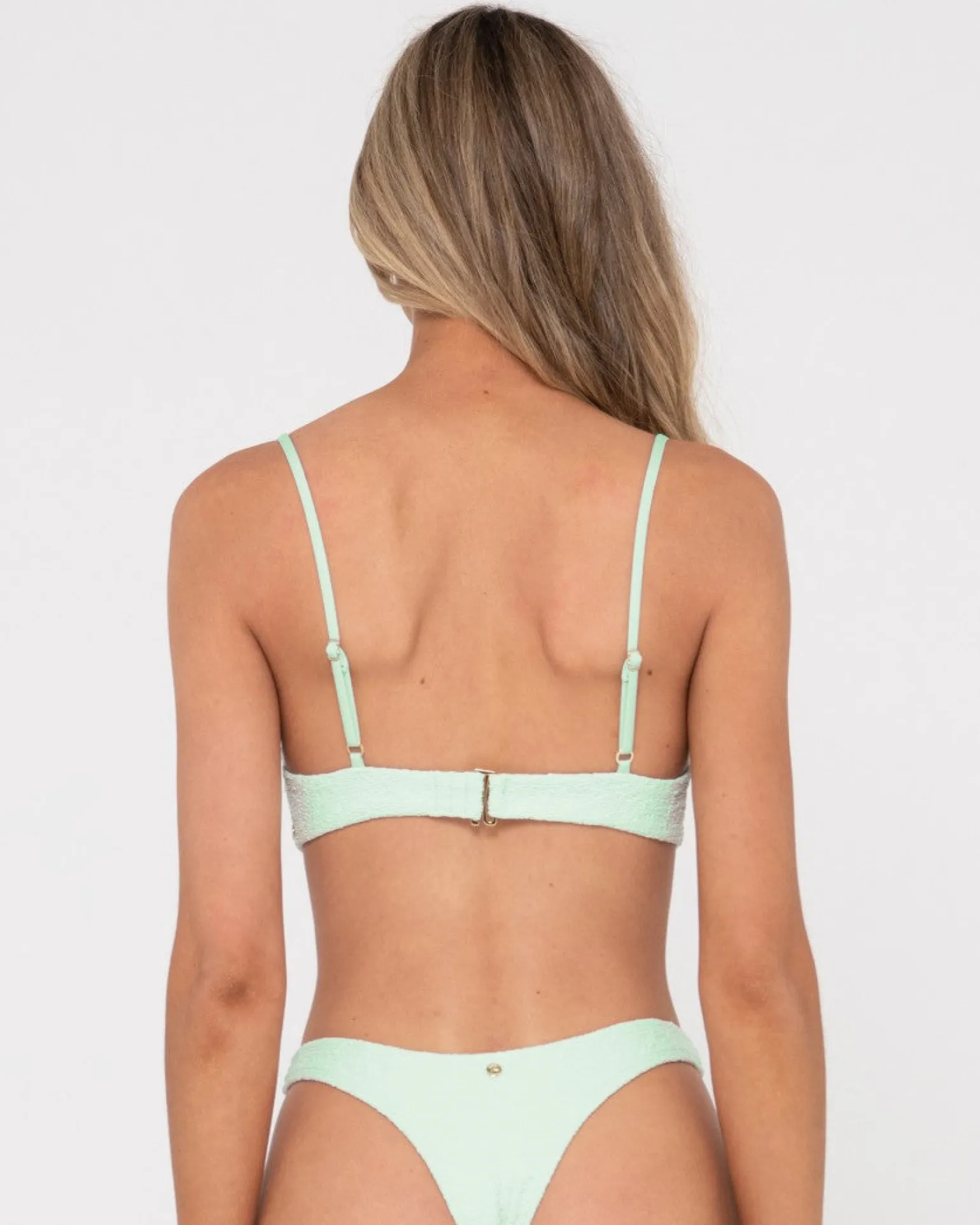 Sandalwood Textured Balconette Bikini Top | Rusty Cheap