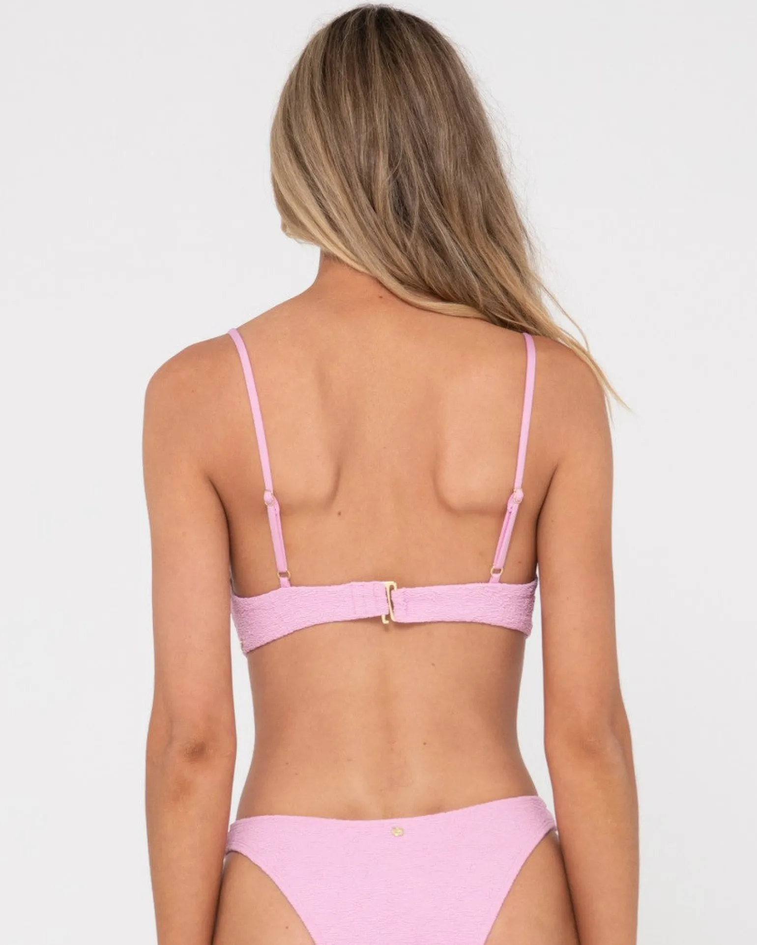 Sandalwood Textured Balconette Bikini Top | Rusty New