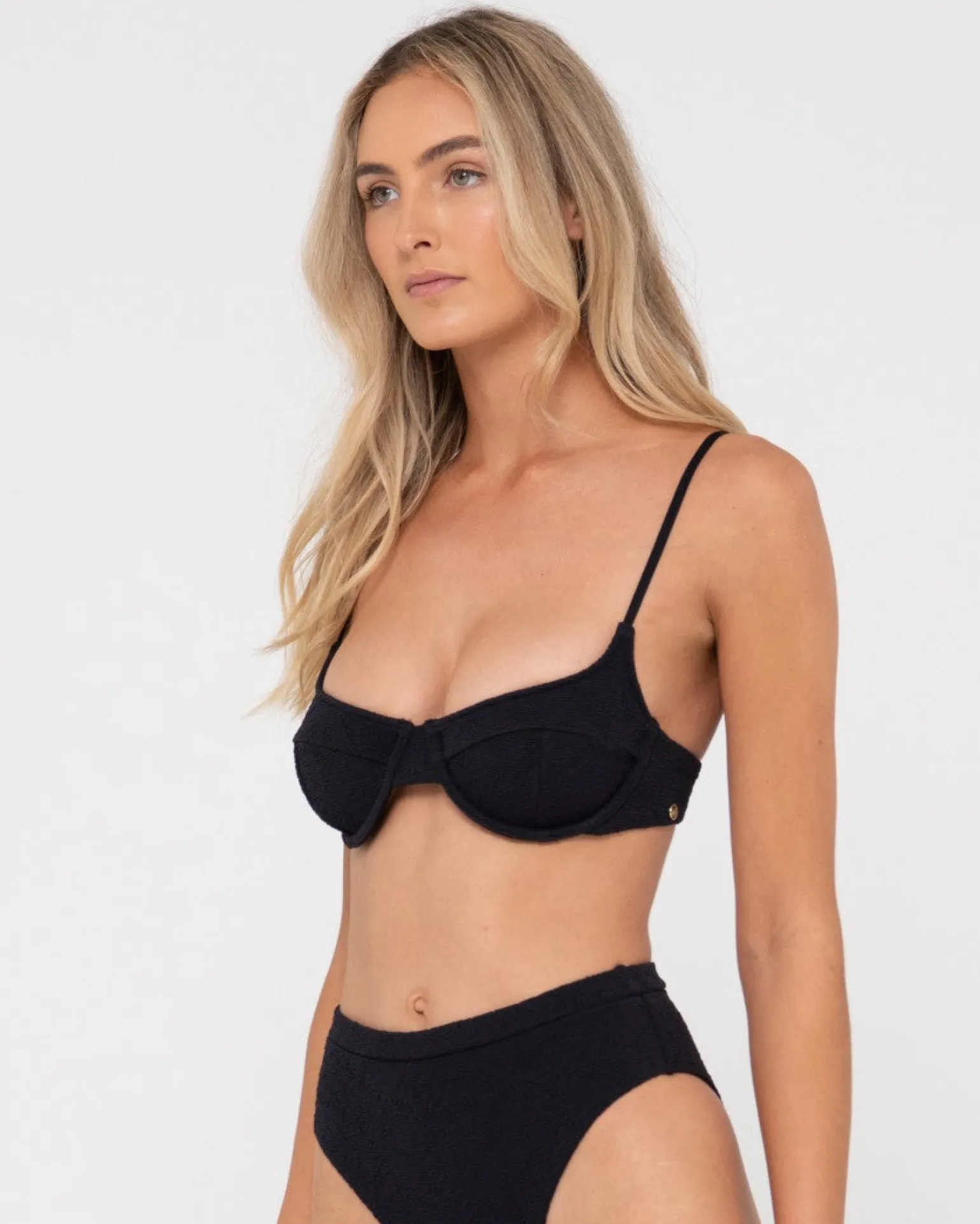 Sandalwood Textured Balconette Bikini Top | Rusty New