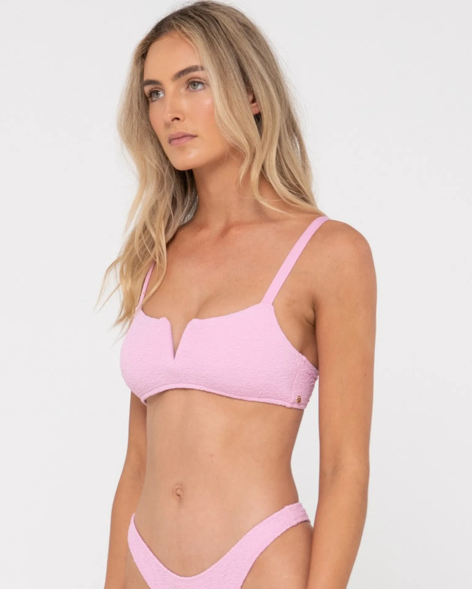 Sandalwood Textured Bralette Bikini Top | Rusty Outlet