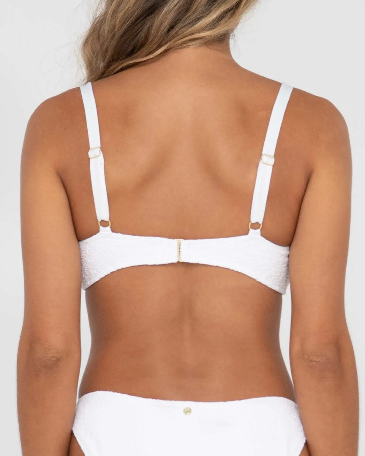 Sandalwood Textured Bralette Bikini Top | Rusty Clearance