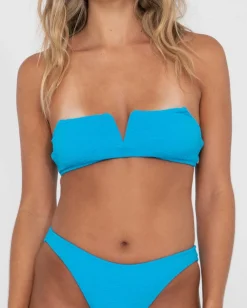 Sandalwood Textured Bralette Bikini Top | Rusty Sale