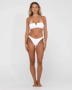 Sandalwood Textured Bralette Bikini Top | Rusty Clearance