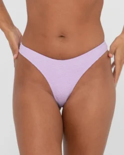 Sandalwood Textured Brazilian Bikini Bottom | Rusty New