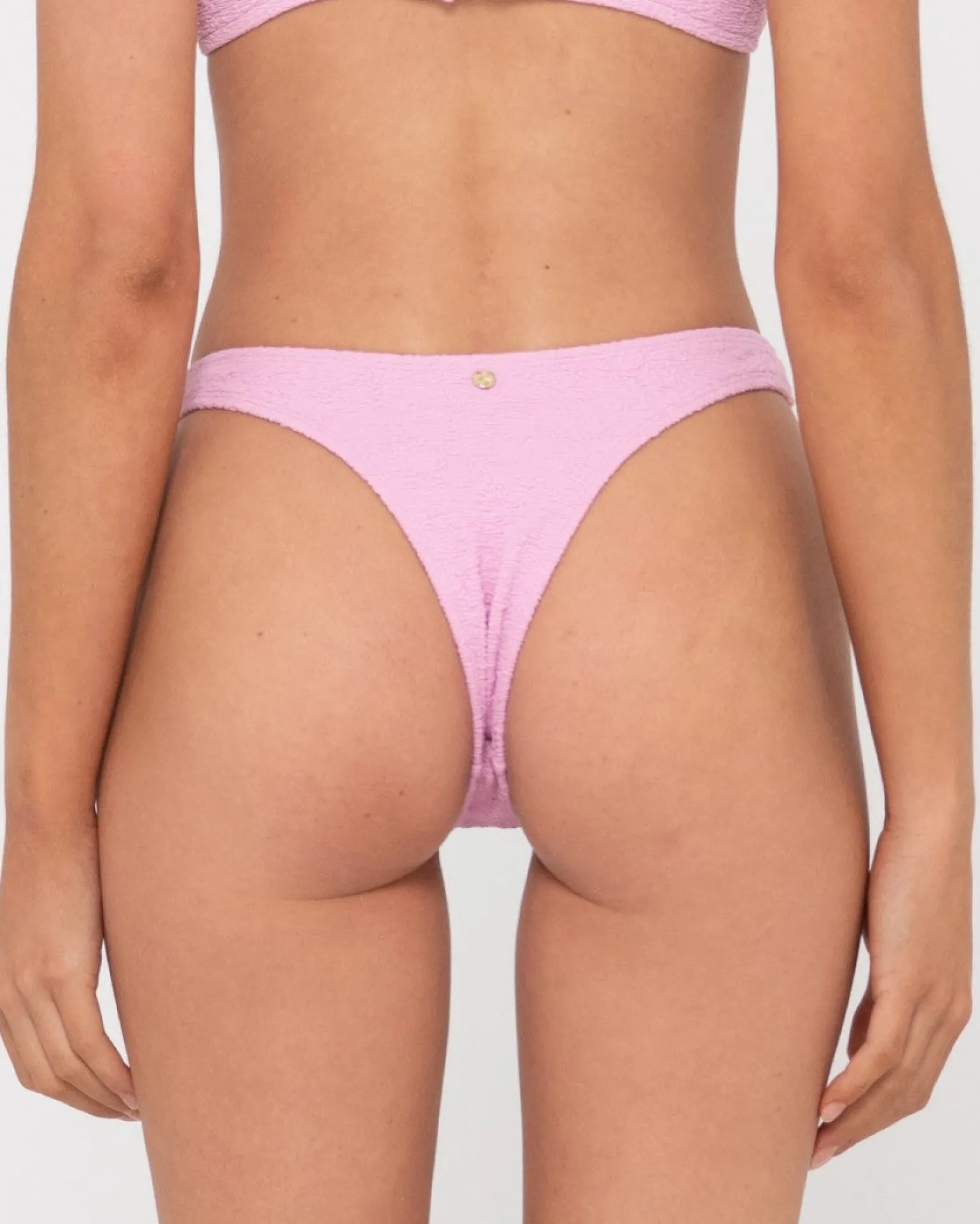 Sandalwood Textured Brazilian Bikini Bottom | Rusty Cheap