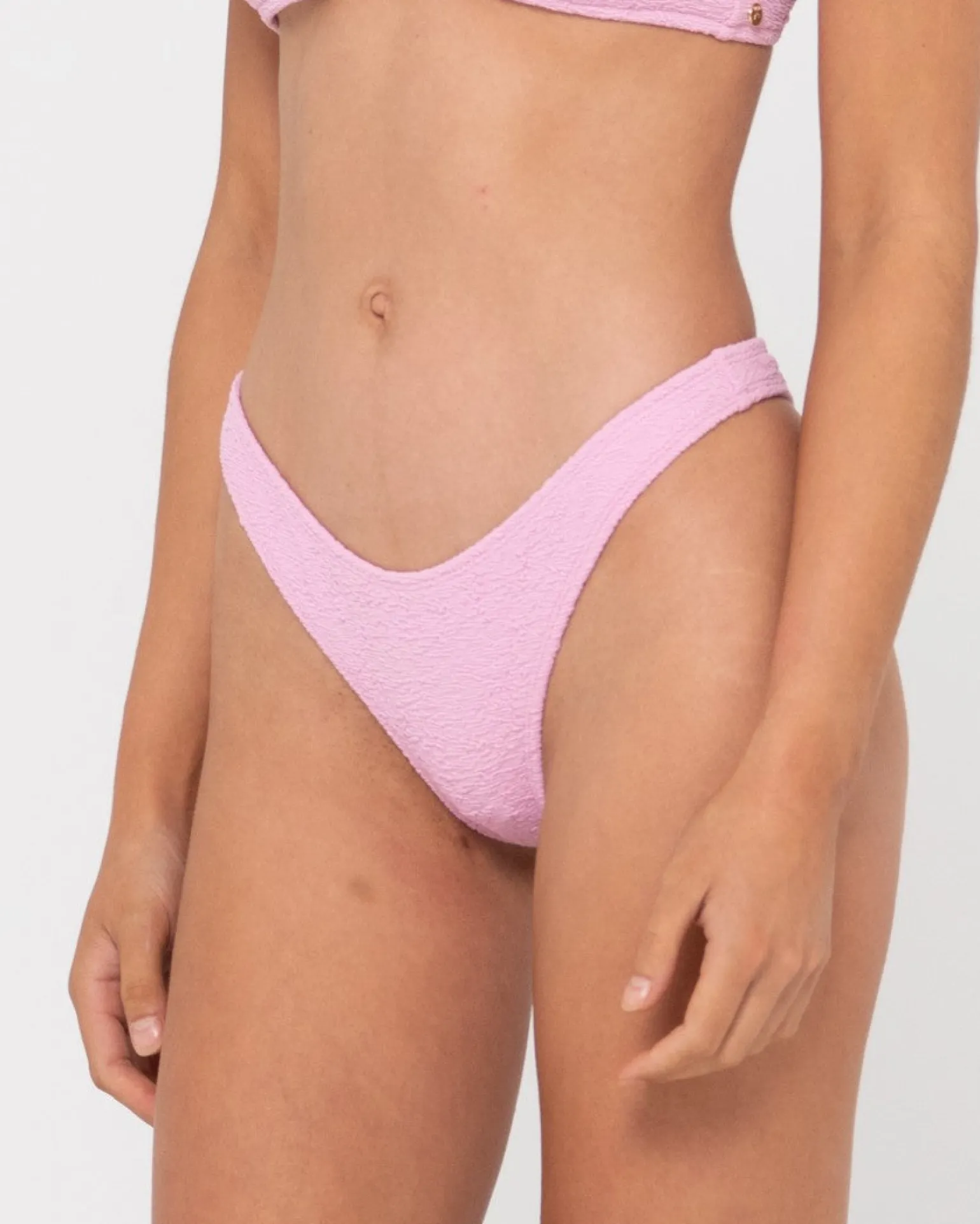 Sandalwood Textured Brazilian Bikini Bottom | Rusty Cheap
