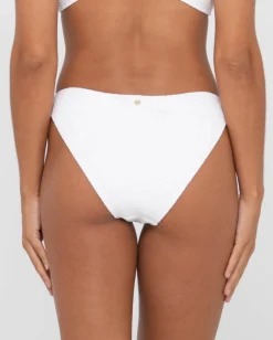 Sandalwood Textured Classic Bikini Bottom | Rusty Cheap
