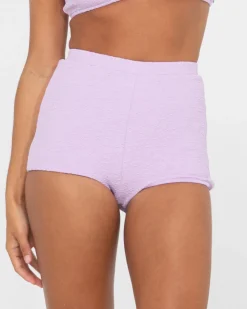Sandalwood Textured High Waisted Surf Short | Rusty Hot