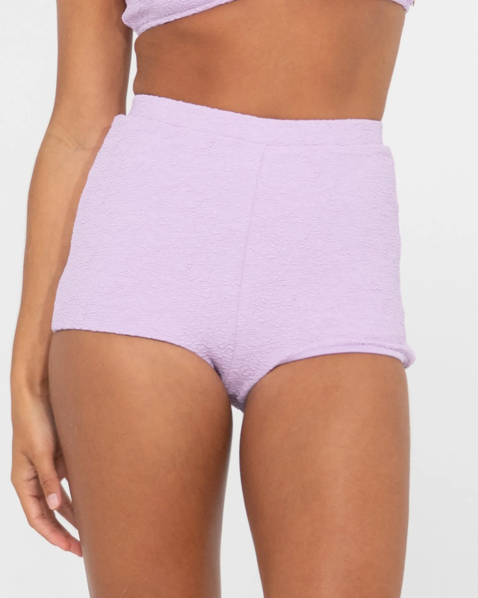 Sandalwood Textured High Waisted Surf Short | Rusty Hot